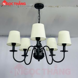 Đèn Chùm Phòng Khách Ø68cm Phong Cách Bắc Âu Cổ Điển Trang Bàn Ăn DC61 E27 220V Ngọc Thắng - Ảnh 7