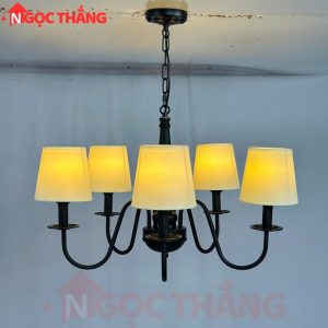 Đèn Chùm Phòng Khách Ø68cm Phong Cách Bắc Âu Cổ Điển Trang Bàn Ăn DC61 E27 220V Ngọc Thắng - Ảnh 8