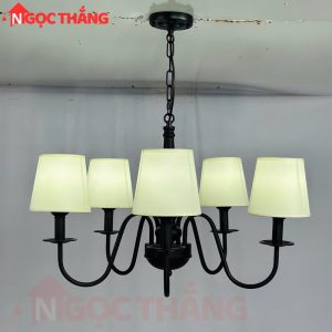 Đèn Chùm Phòng Khách Ø68cm Phong Cách Bắc Âu Cổ Điển Trang Bàn Ăn DC61 E27 220V Ngọc Thắng - Ảnh 9