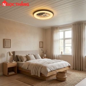 Đèn mâm ốp trần trang trí phòng khách phòng ngủ trong nhà LED 3 màu 220V MT1623 MT1999 Ngọc Thắng (Kèm Remote) - Ảnh 7