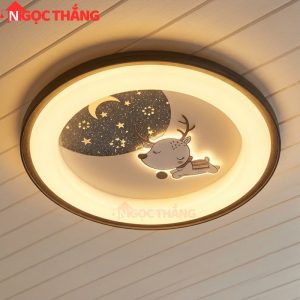 Đèn mâm ốp trần trang trí phòng khách phòng ngủ trong nhà LED 3 màu 220V MT1623 MT1999 Ngọc Thắng (Kèm Remote) - Ảnh 6