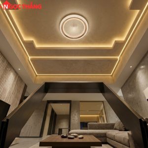 Đèn ốp trần phong cách Hàn Quốc trang trí phòng khách phòng ngủ trong nhà 220V MT2410 Tân Phát - Ảnh 5