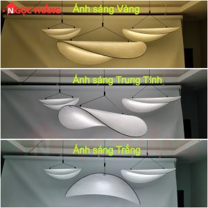 Đèn thả trần bàn ăn 80cm trang trí phòng ngủ phòng khách Led 3 chế độ màu THD27 Ngọc Thắng - Ảnh 5