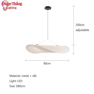 Đèn thả trần bàn ăn 80cm trang trí phòng ngủ phòng khách Led 3 chế độ màu THD27 Ngọc Thắng - Ảnh 4