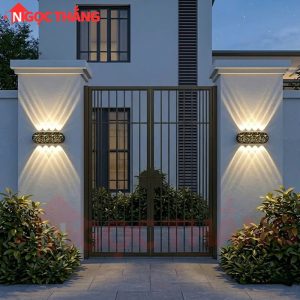 Đèn treo tường ngoài trời hắt 8 tia trang trí cầu thang Led 16W VNT990 220V Ngọc Thắng - Ảnh 21