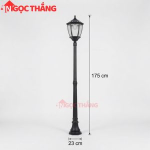 Đèn trụ năng lượng mặt trời trang trí sân vườn công viên TD64 Ngọc Thắng - Ảnh 3